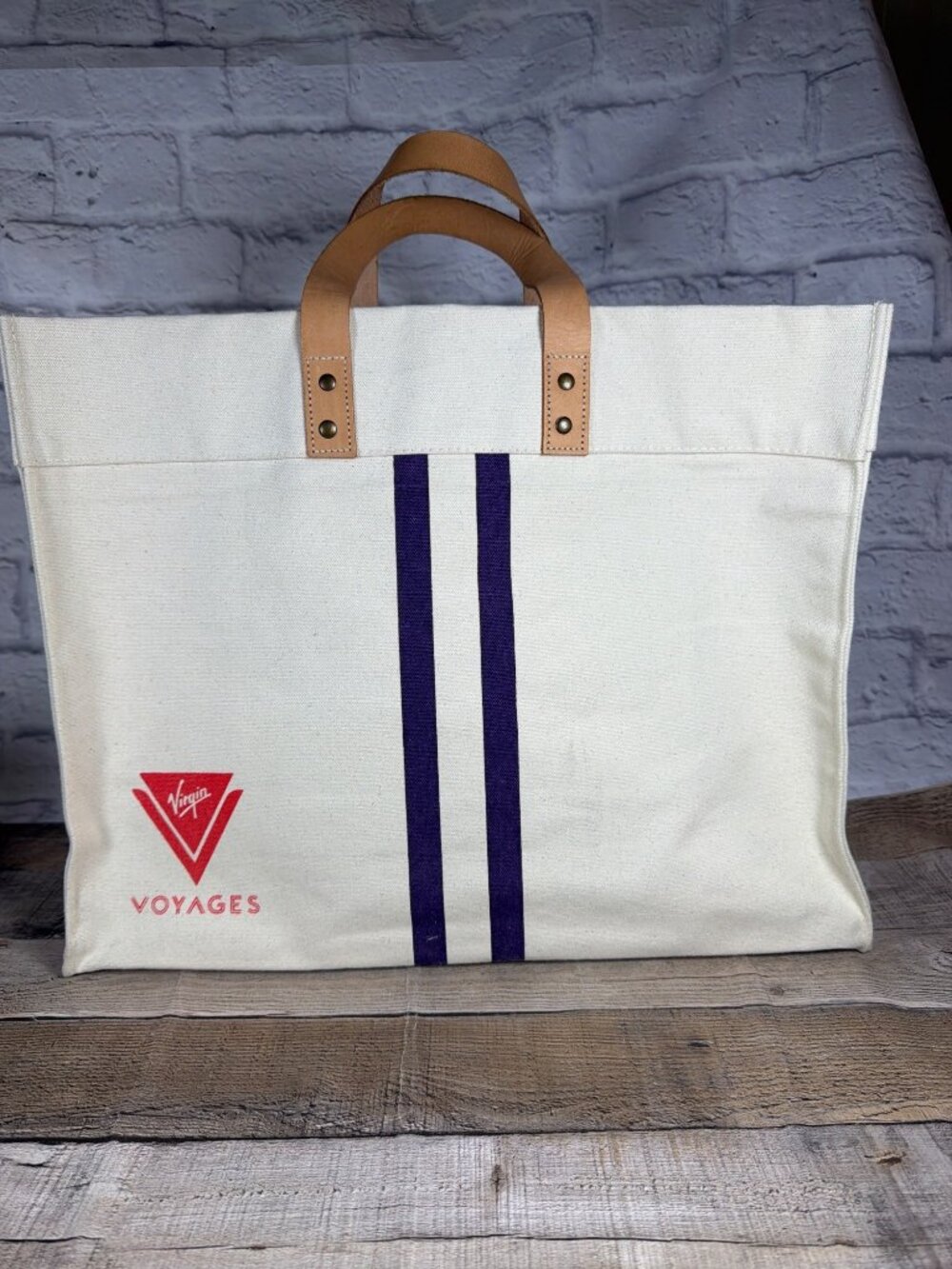 Official Exclusive Virgin Voyages Canvas Sailor Travel Tote Heavy Travel Bag - Picture 2 of 16